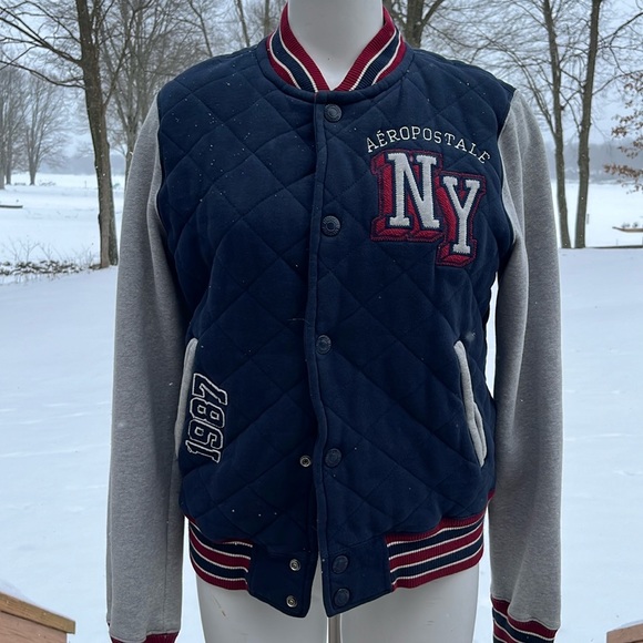 Vintage Aeropostale varsity bomber jacket M - Picture 1 of 8
